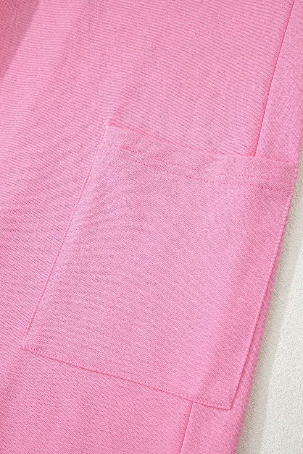 Raw Edge Half Sleeve Pocketed Loose Romper