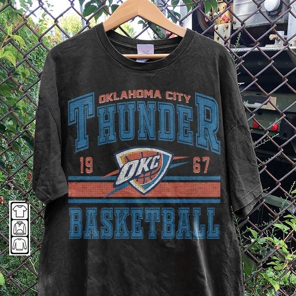 Vintage Oklahoma City Basketball Thunder Retro Tee