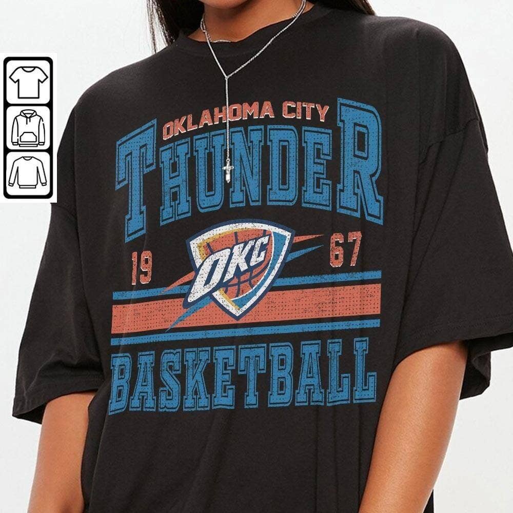 Vintage Oklahoma City Basketball Thunder Retro Tee