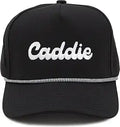Laser Cut Golf Rope Cap -  Caddie - Black