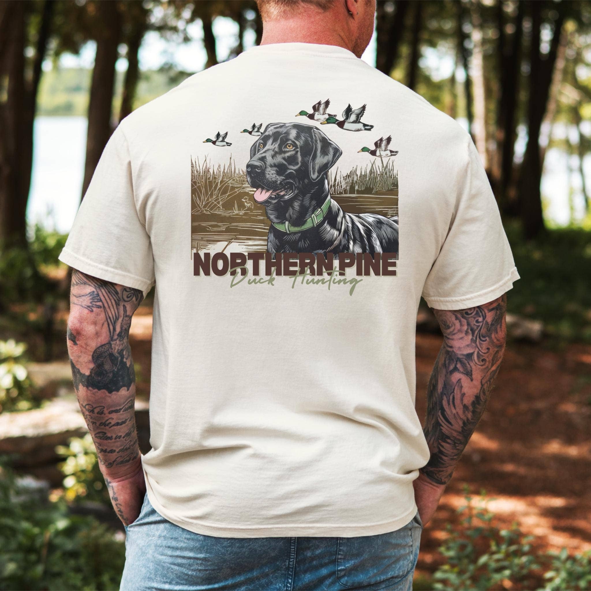 Black Lab Duck Hunting Shirt For Bird Dog Lovers & Hunters