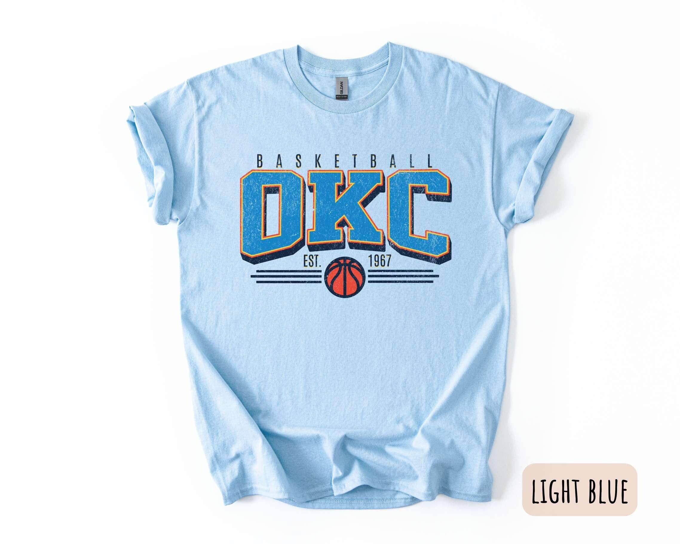 Vintage Oklahoma City Basketball Crewneck Unisex T-Shirt