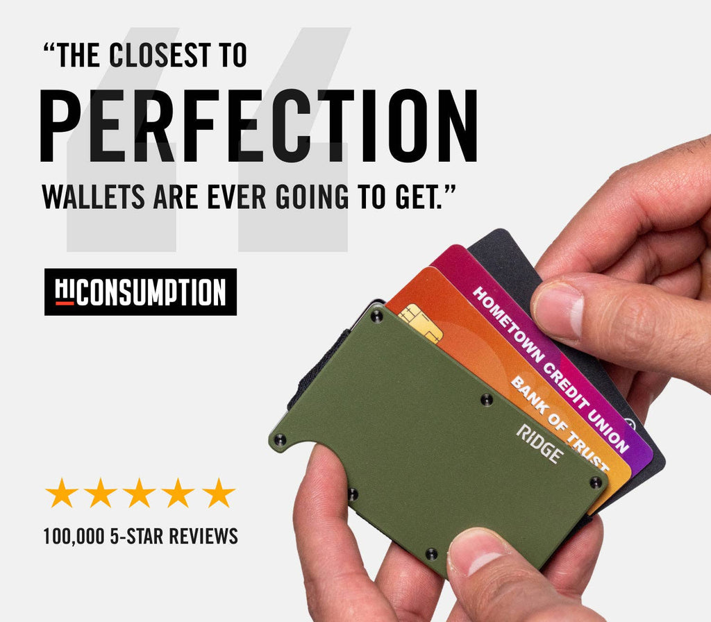 Ridge Wallet 2.0 - Matte Olive