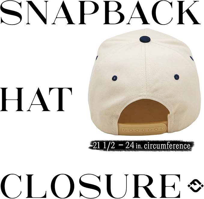 2-Tone Cap - Red White & Blonde - Start Print - Navy/Beige