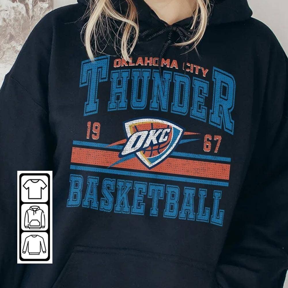 Vintage Oklahoma City Basketball Thunder Retro Tee