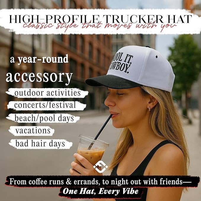 Two Tone Cap - Cool It, Cowboy