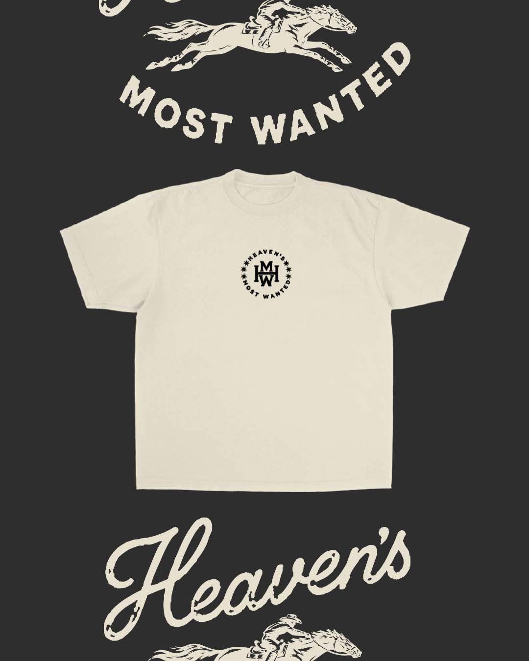 NEW || "Heaven's Most Wanted" Tee