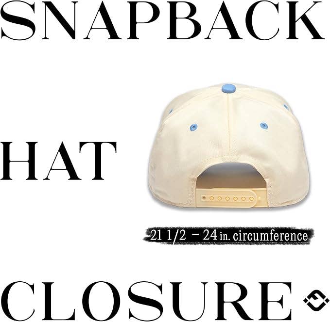 Two Tone Embroidered Cap - Man's Right to Shut Up (Lt. Blue)