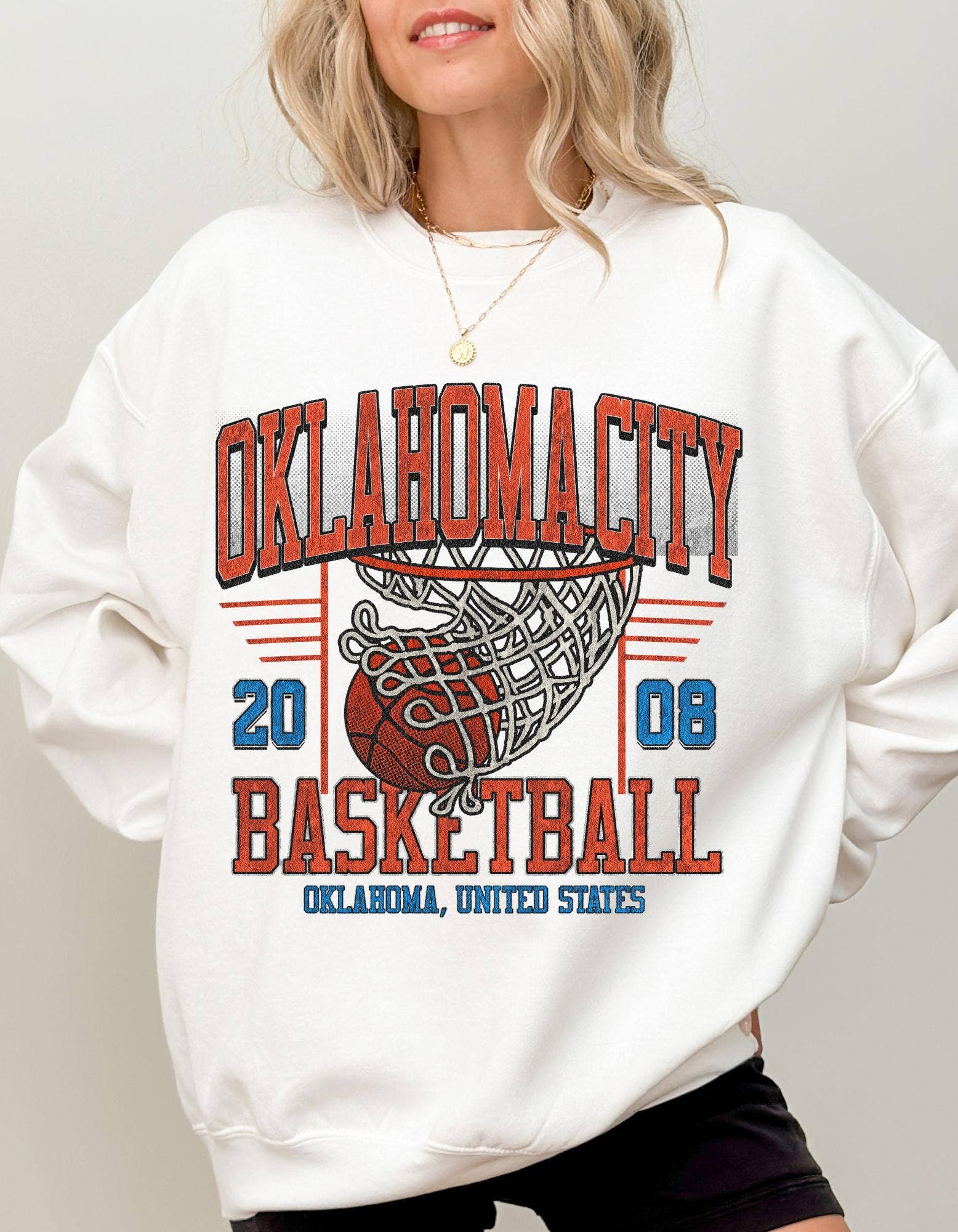 Oklahoma City Vintage Basketball Fan Retro Apparel